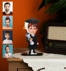 Kişiye Özel Mezuniyet Temalı Karikatür Biblo